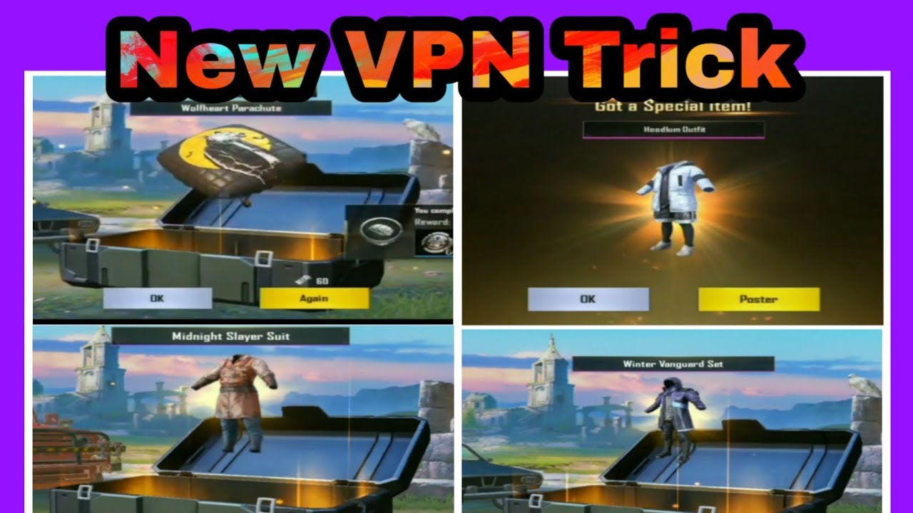 Best VPN Trick for crate opening  || Pubg Mobile Best VPN server trick.