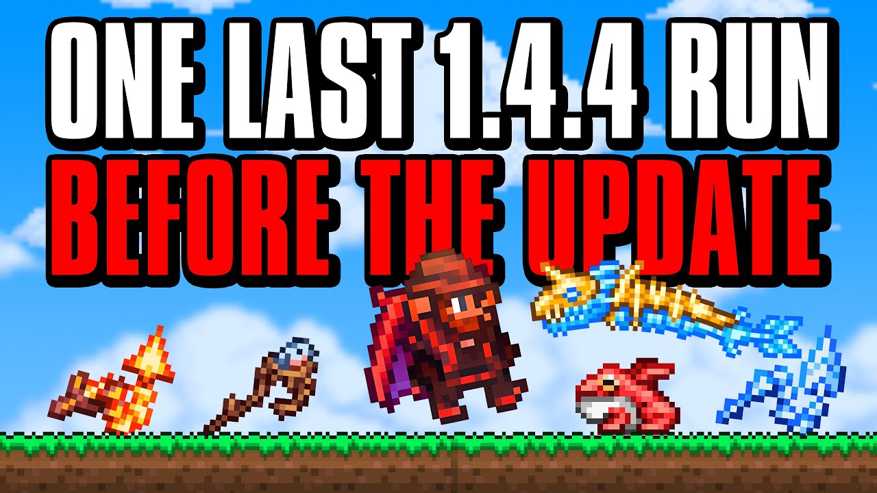 Beating Terraria One LAST TIME Before the UPDATE