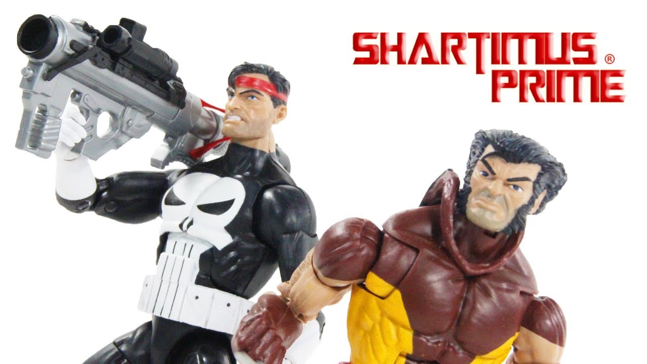 Marvel Legends Wolverine & Punisher Vintage Collection Wave Super Heroes Action Figure Toy Review