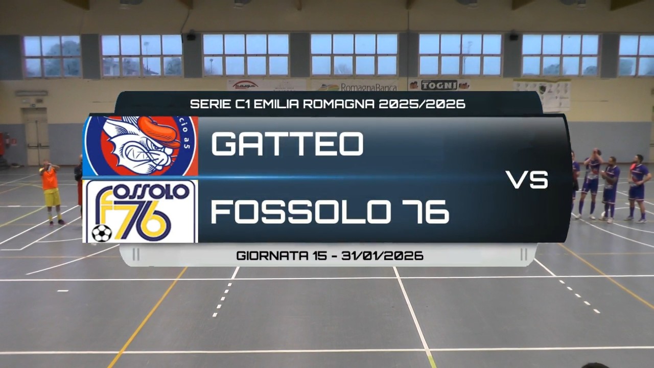 FUTSAL GATTEO VS FOSSOLO 76 - SERIE C1 EMILIA ROMAGNA 2025/2026 GIORNATA 15 - 31/01/2026