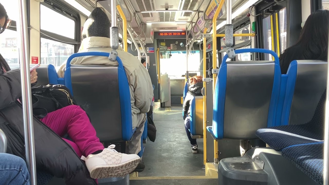 CTA On Board Riding 2015 Nova LFS Bus 8110 on Route 53 Pulaski from Lake to Pink Line