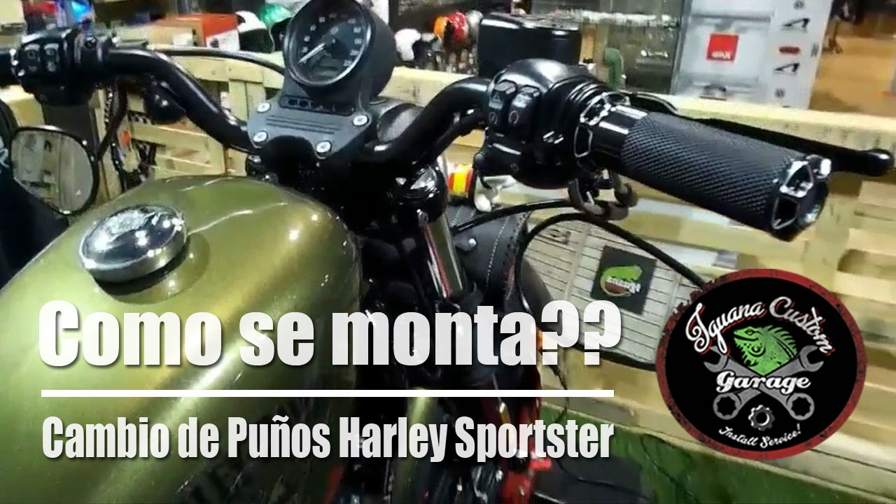 Cómo cambiar los puños de una Harley Sportser - Iguana Custom Garage
