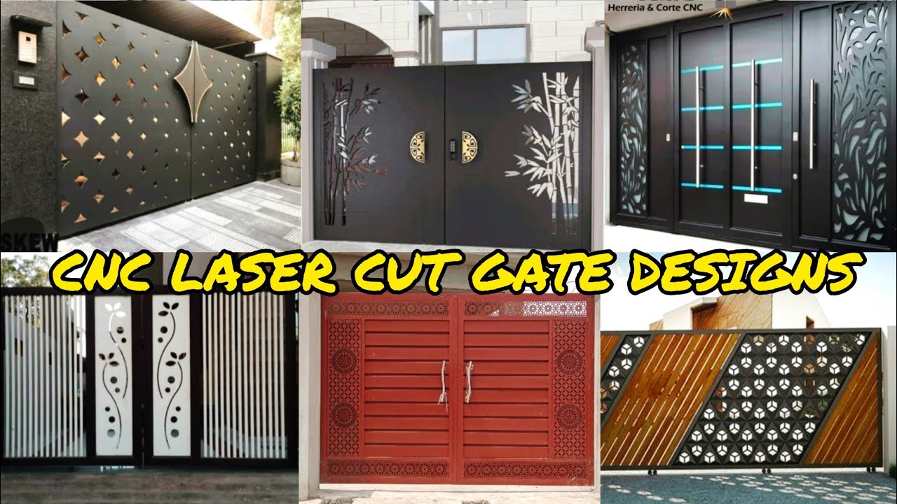 Top CNC Laser Cutting Sheet Main Gate Designs || (MS) Iron Laser Cut CNC Gate Design ||