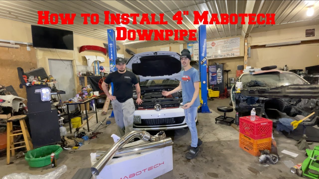 Make Your MK7 GTI RUMBLE - Installing the Mabotech 4" Downpipe!