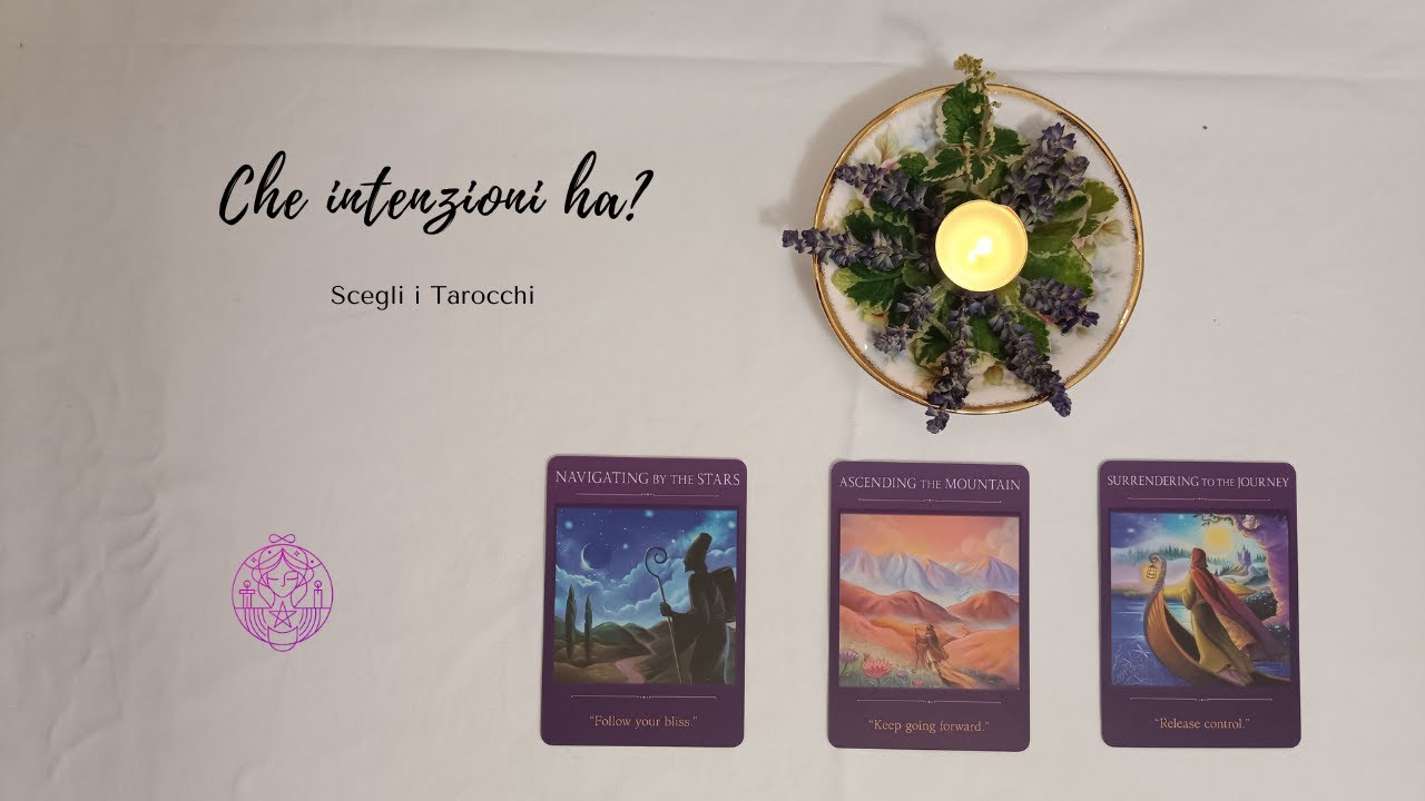 👉😎 Che intenzioni ha? 🔮 Scegli i tarocchi