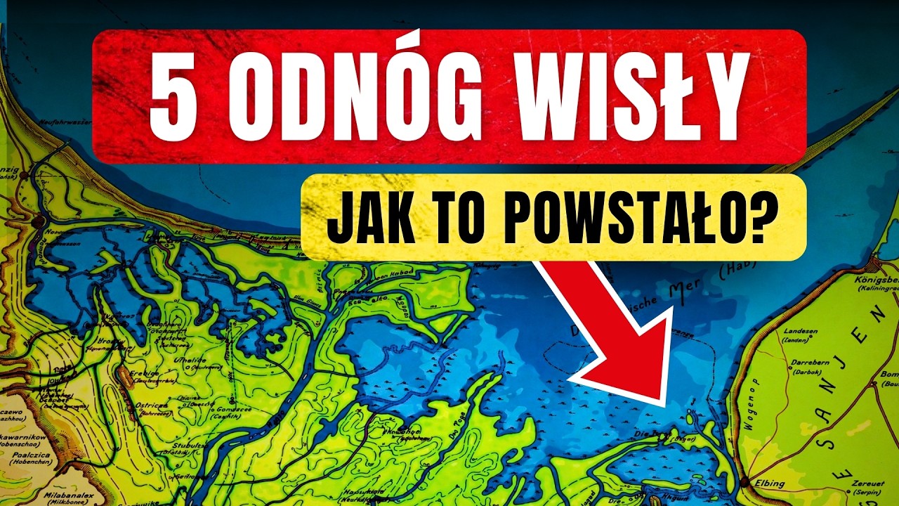 DELTA WISŁY ◀🌎 Jak powstały Żuławy Wiślane? Wisła Śmiała, Nogat, Przekop Wisły ◀ Mapy i ciekawostki