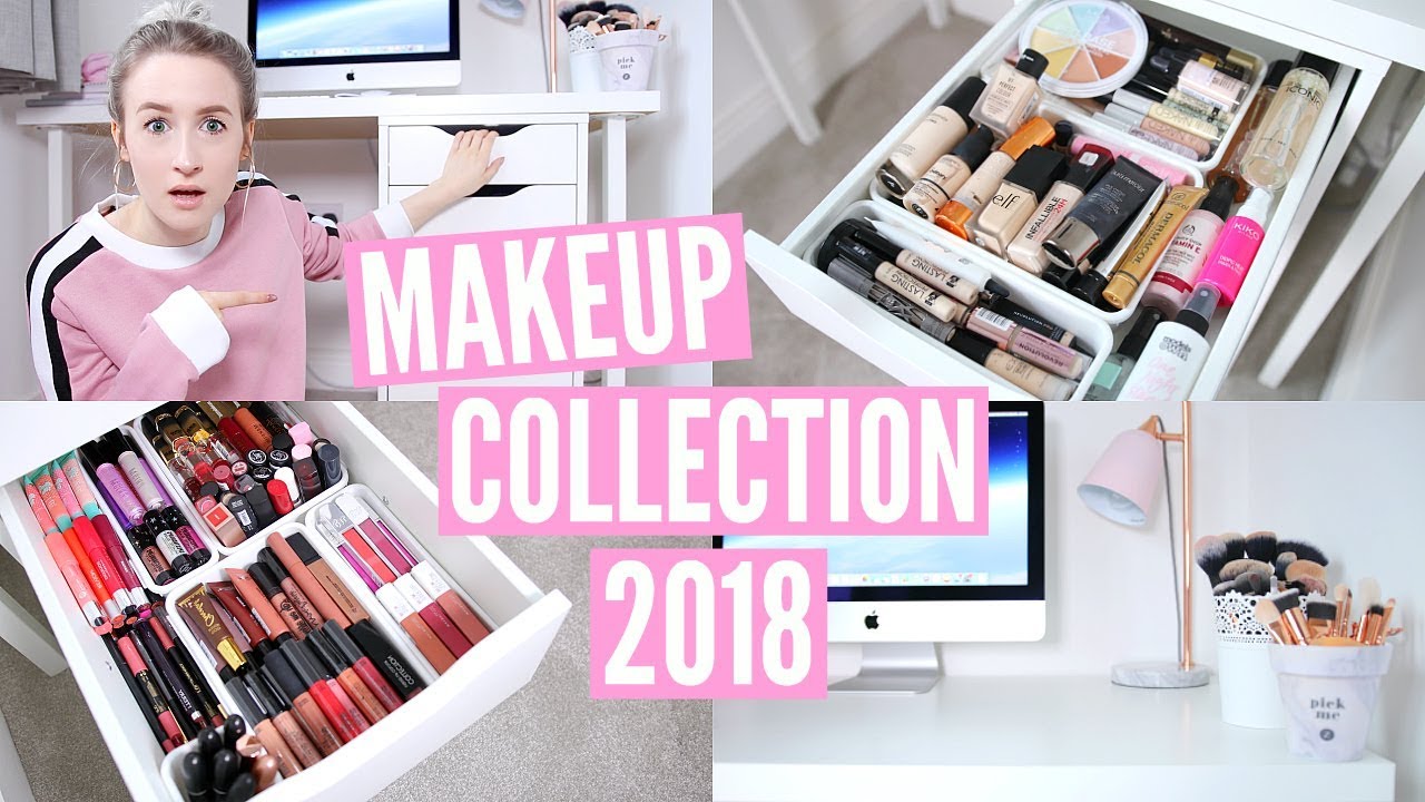 MAKEUP COLLECTION & STORAGE 2018 | Sophie Louise