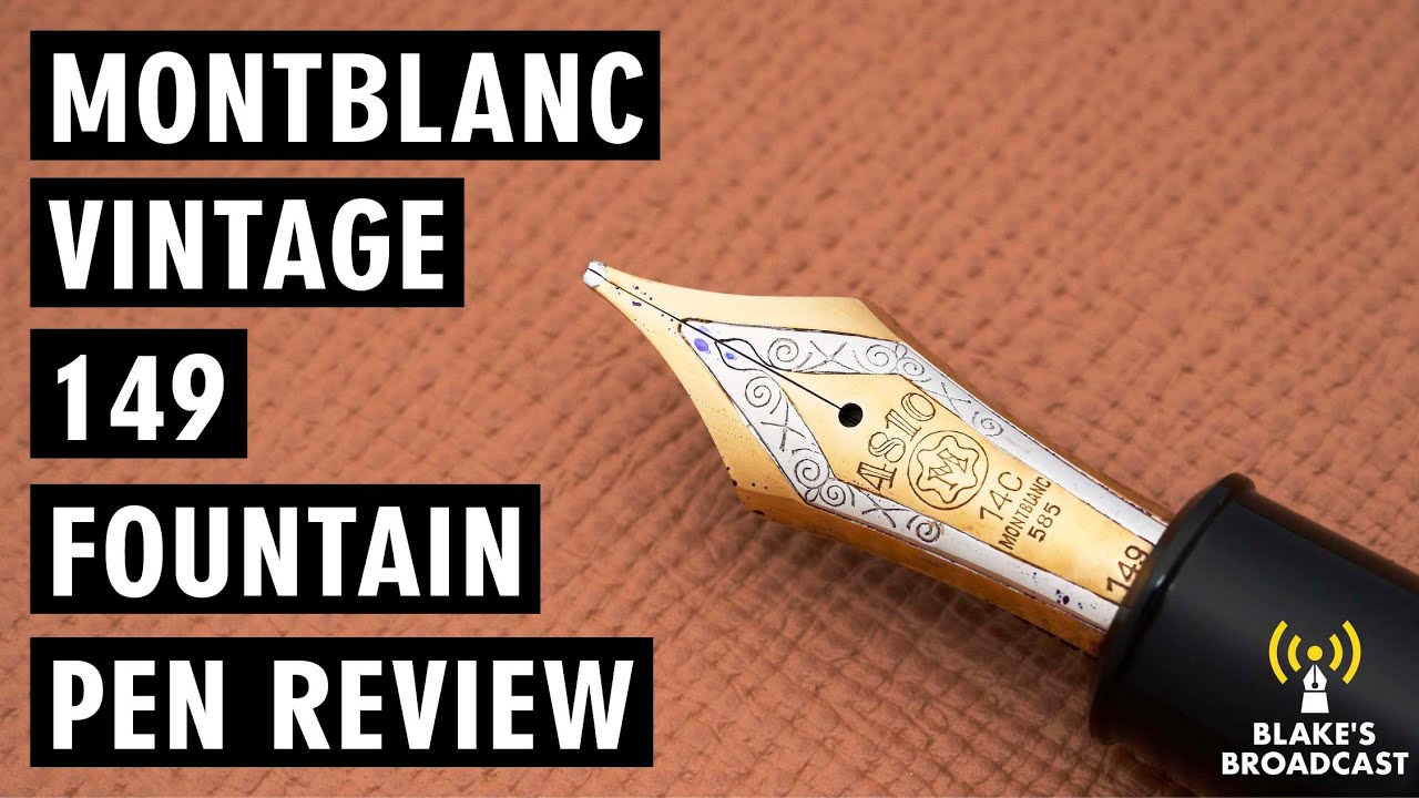 Vintage Montblanc 149 Fountain Pen With OBB Nib Review 4K