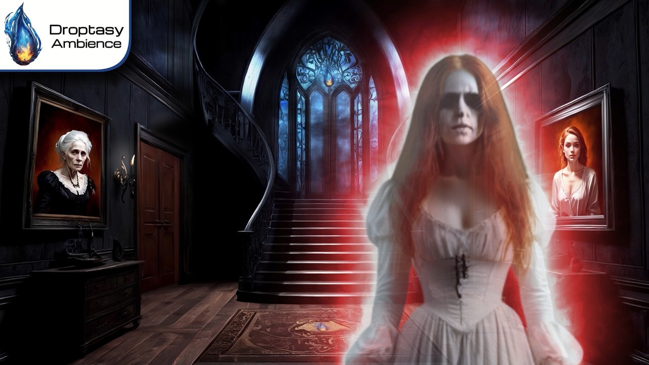 Spooky Haunted Mansion 🎃 Halloween Ambience 👻 Scary Sounds of Ghosts & Noises on Thunderstorm Night