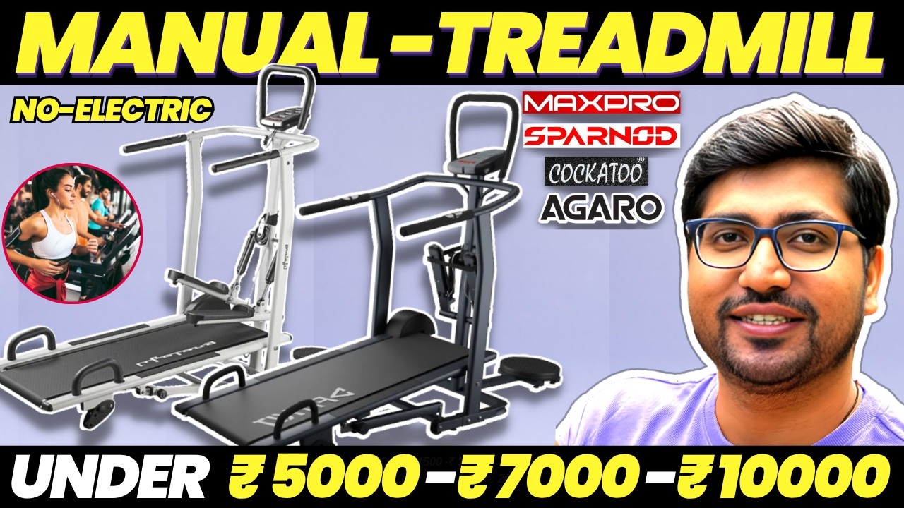 [TOP 3]🔥Best Manual Treadmill For Running & Walking🔥Manual Treadmil🔥Best Treadmill Under ₹10,000