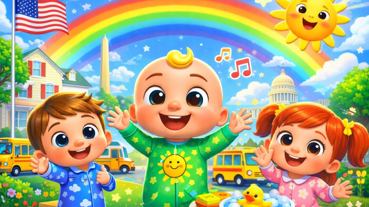 A Happy Day Song for Kids | Morning to Night Routine