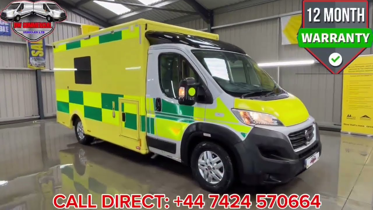 2019 69 Reg FIAT DUCATO 40 MULTIJET II Ex-Ambulance Service