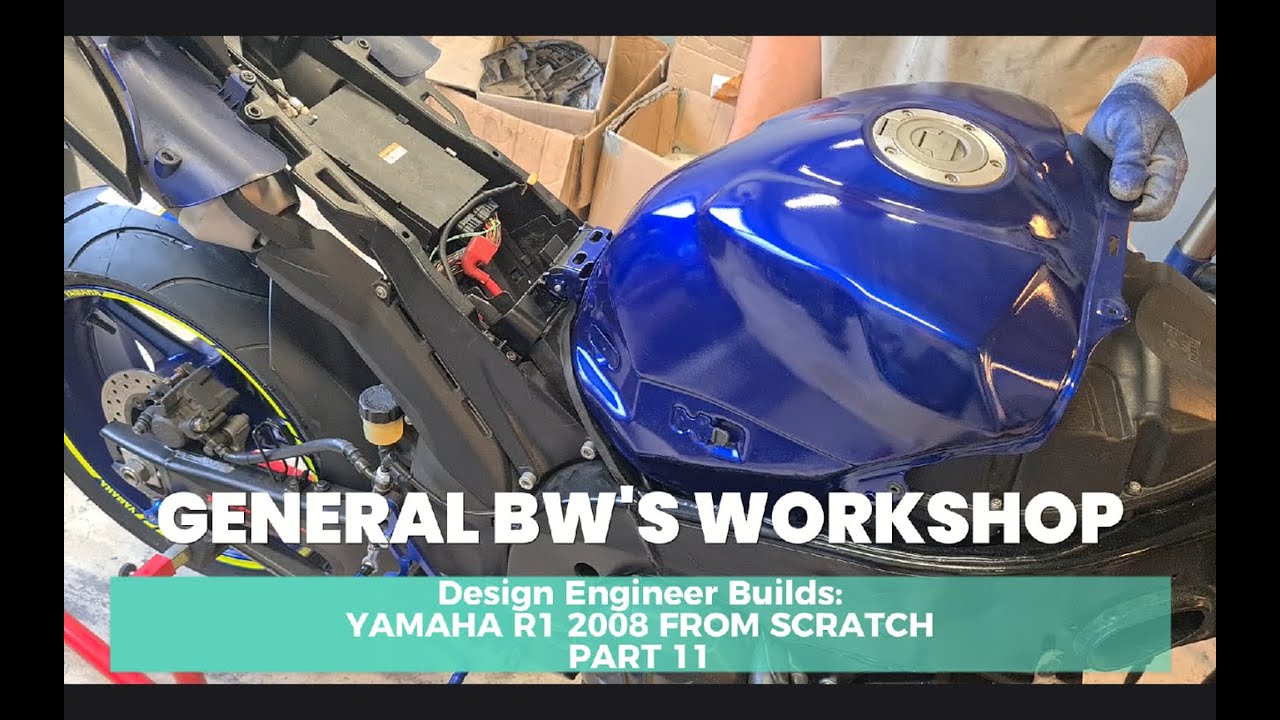 YAMAHA R1 2008 FROM SCRATCH - PART 11 - Fuel tank