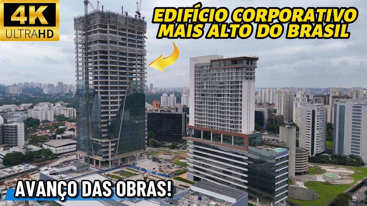 Saindo do forno! Avanço nas obras da WTorre Carrefour, edifício corporativo mais alto do Brasil - SP