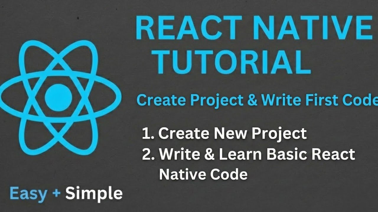 React Native First Project | Create Project & Write Code | React Native Tutorial | T3