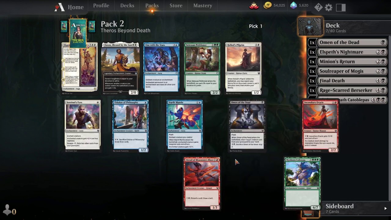 MTGA Theros Drafts 5