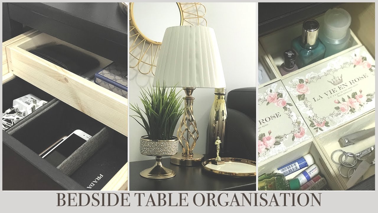 BEDSIDE TABLE ORGANIZATION | HIS & HERS