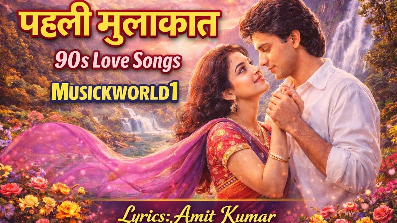 पहली मुलाकात 💖 90s Love Songs | Romantic Hindi Songs Collection | Musickworld1 | Lyrics Amit Kumar
