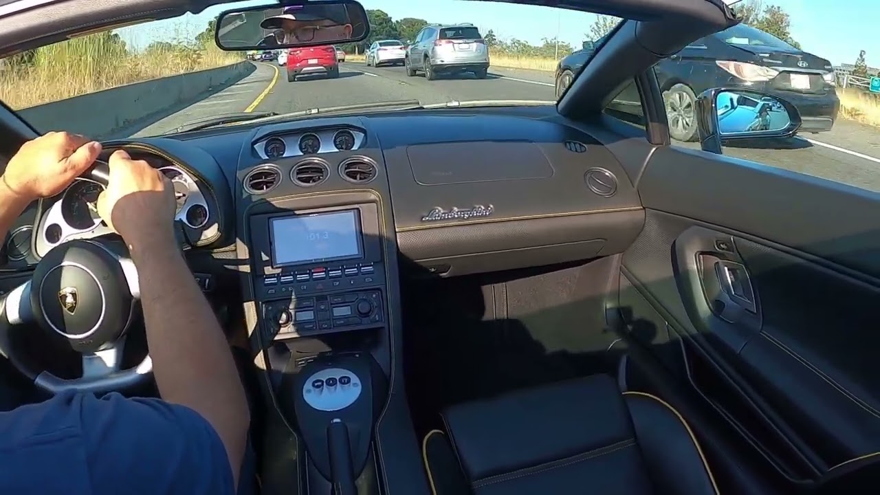 2008 Lamborghini Gallardo Spyder - Drive with Traffic