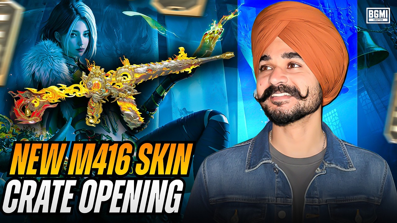 🔥50000 UC M416 Luckiest Crate Opening l ULTIMATE SET GILT SPIN CRATE OPENING IN BGMI