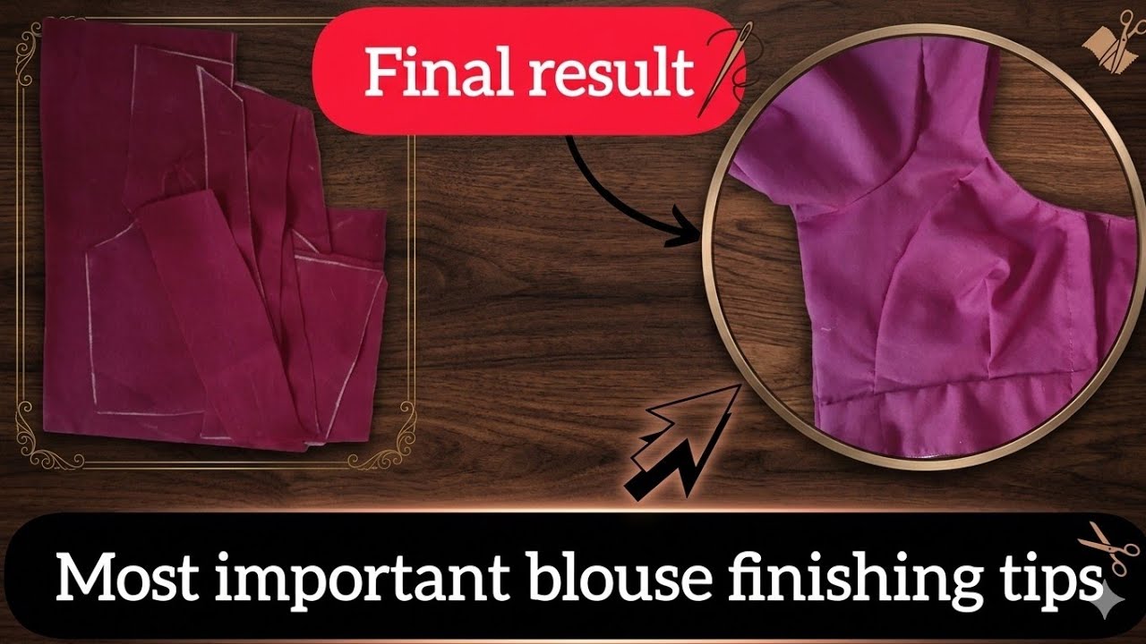katori blouse step by step stitching tutorial #blouse
