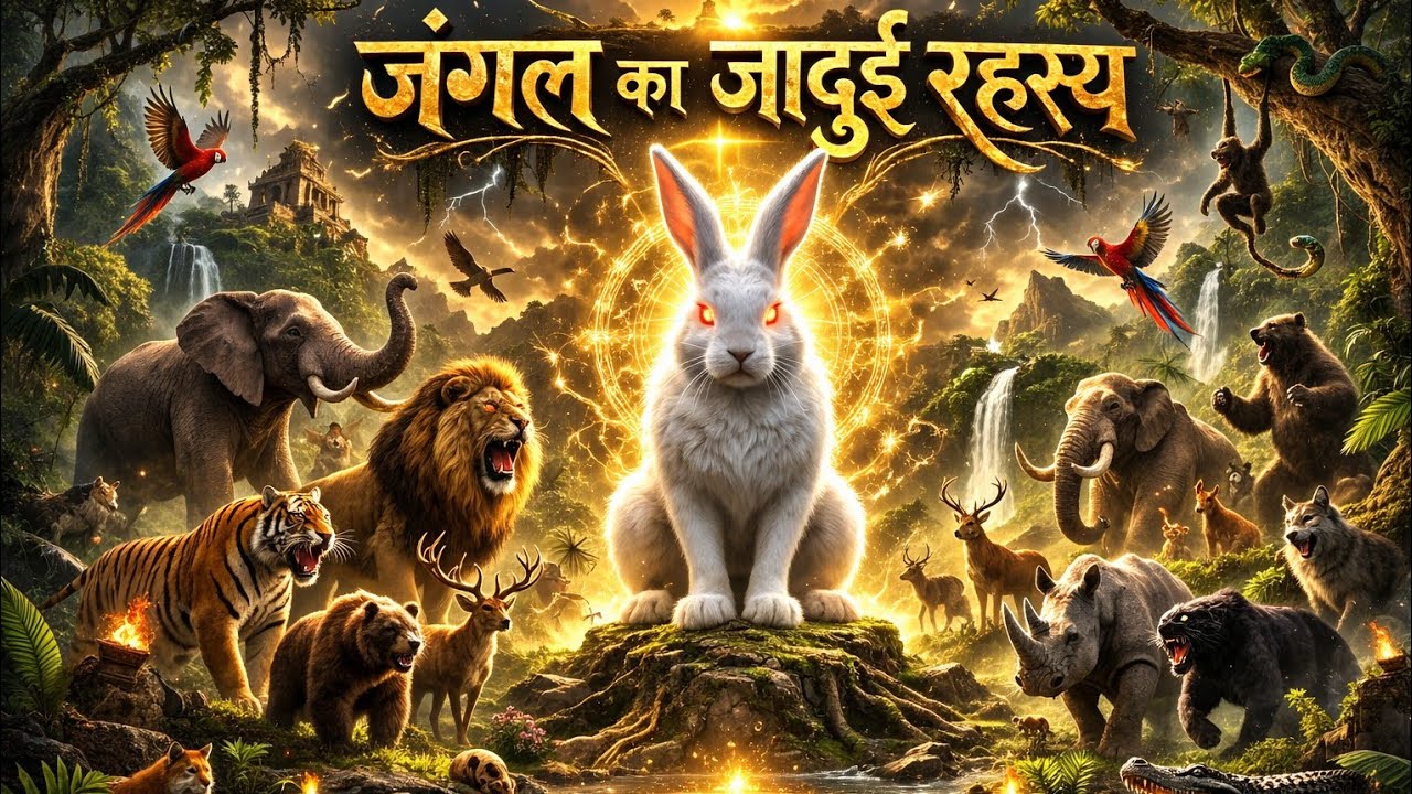🐰🐰Jungle ka Jaadui Rahasya#suraj king8888# viral trending video🦊🦊🌕🌕🌔🌔