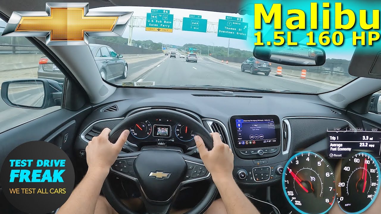 2023 Chevrolet Malibu LT 1.5T 160 HP HIGHWAY DRIVE POV RHODE ISLAND