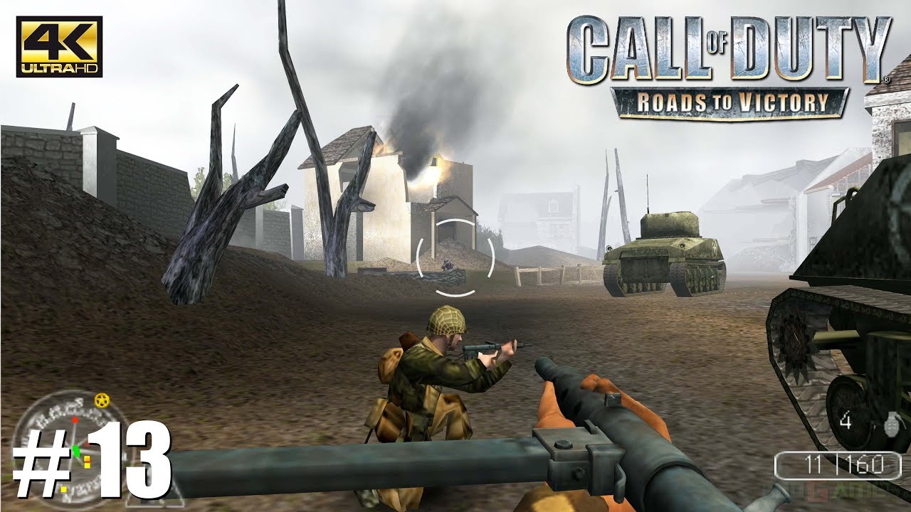Call of Duty: Roads to Victory - PSP Playthrough 4k 2160p / Mouse & Keyboard / GlovePIE PART 13