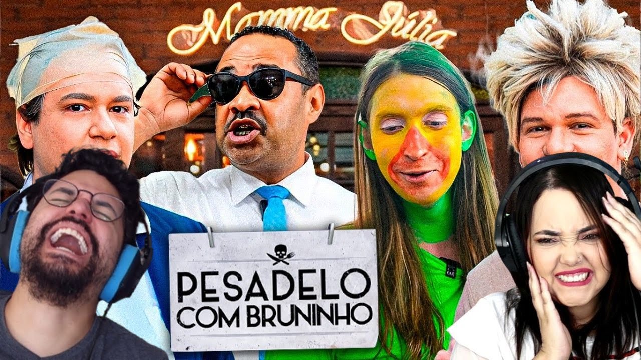 PESADELO COM O BRINO - VISITANDO O RESTAURANTE MAIS POLÊMICO (MAMMA JULIA) BruninZor ‹ REACT ›