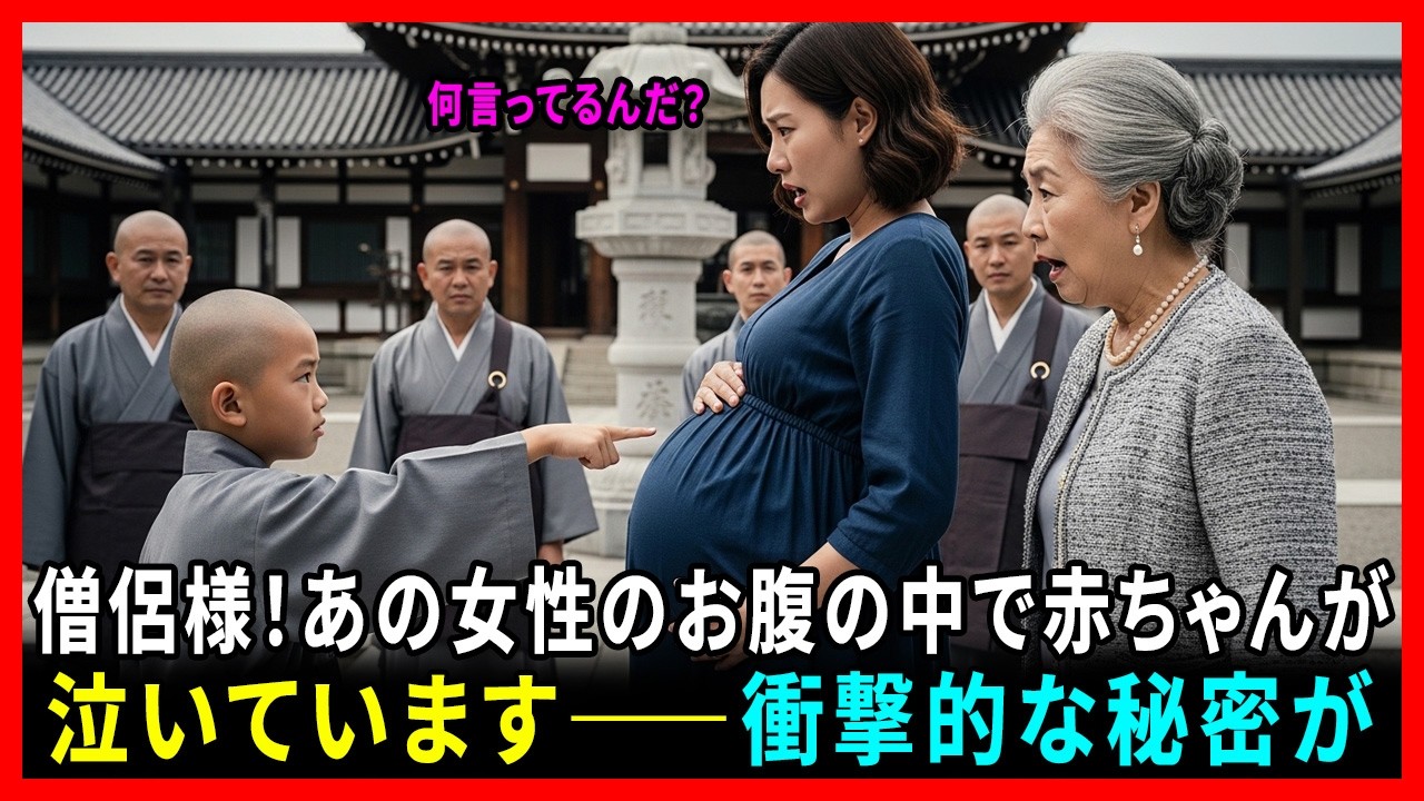 「お坊さん、どうして赤ちゃんが泣いているの？」臨月の嫁を見て号泣した5歳の小僧の衝撃的な理由 #動エピソード#老後の物語 #家族の物語