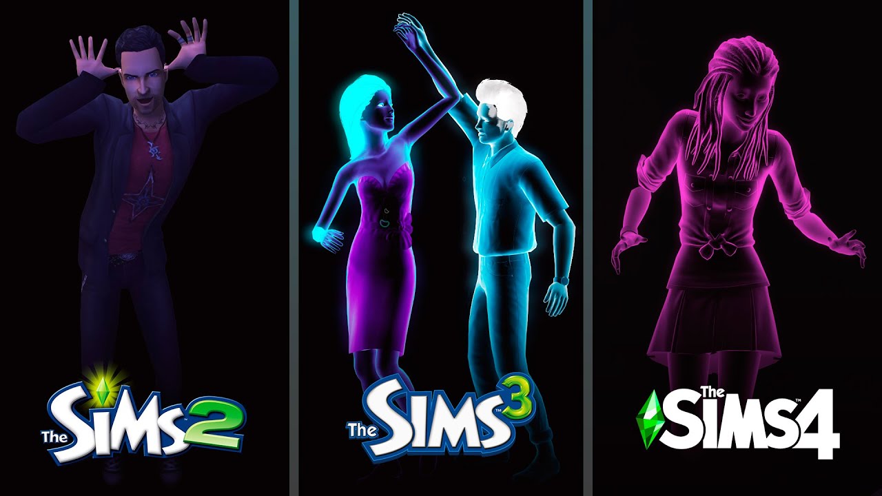 Призраки в The Sims / Сравнение 3 частей