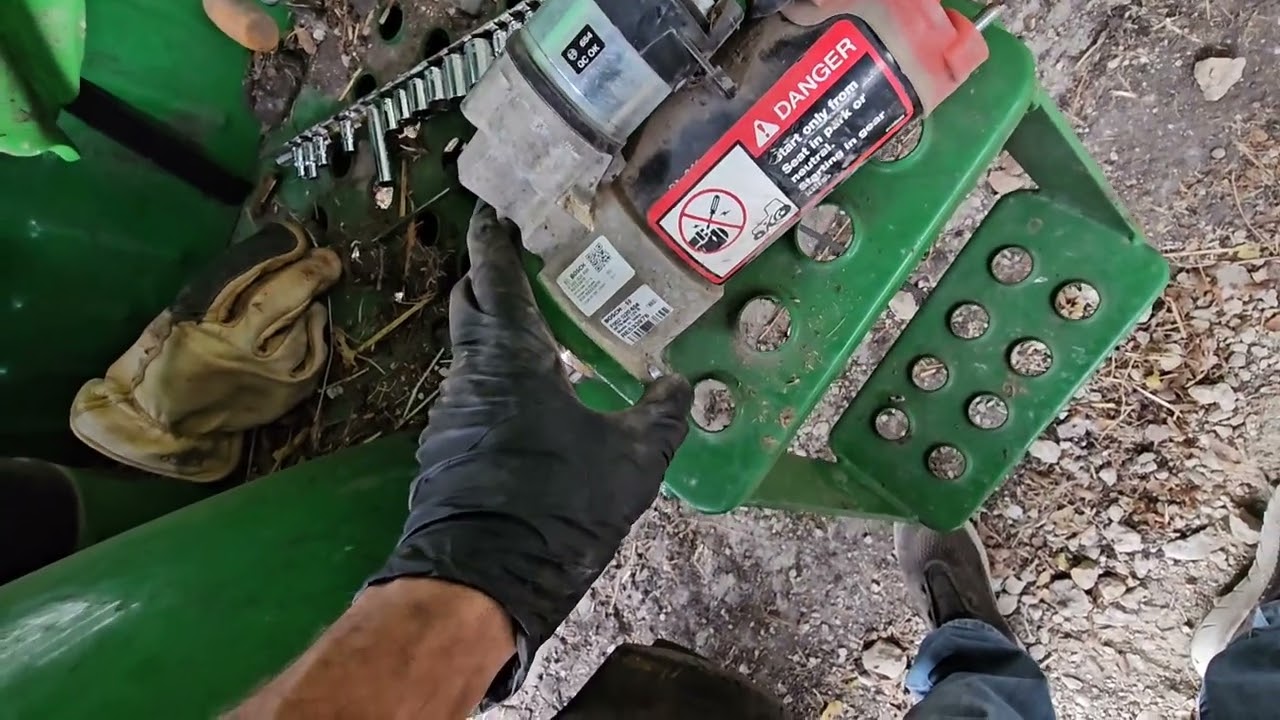 How to replace starter on a 2017 John Deere 5045e Tractor