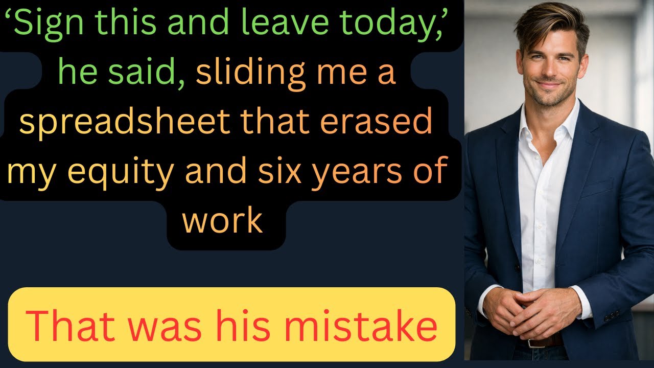 My Business Partner Rushed Me Out of the Company — The Final Distribution Spreadsheet Told the Story