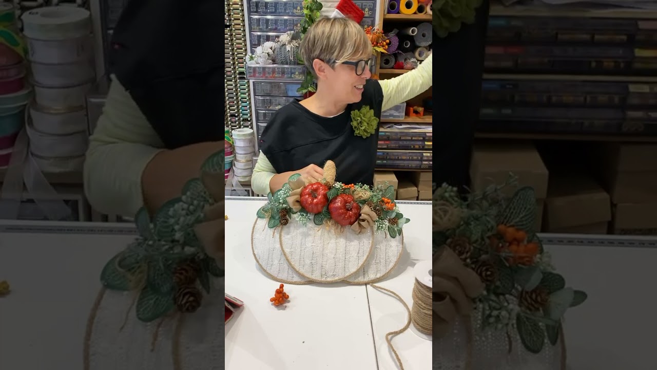 Tutorial delle Fiocchette - ZUCCHE CON CERCHI METALLO E TESSUTO KNIT