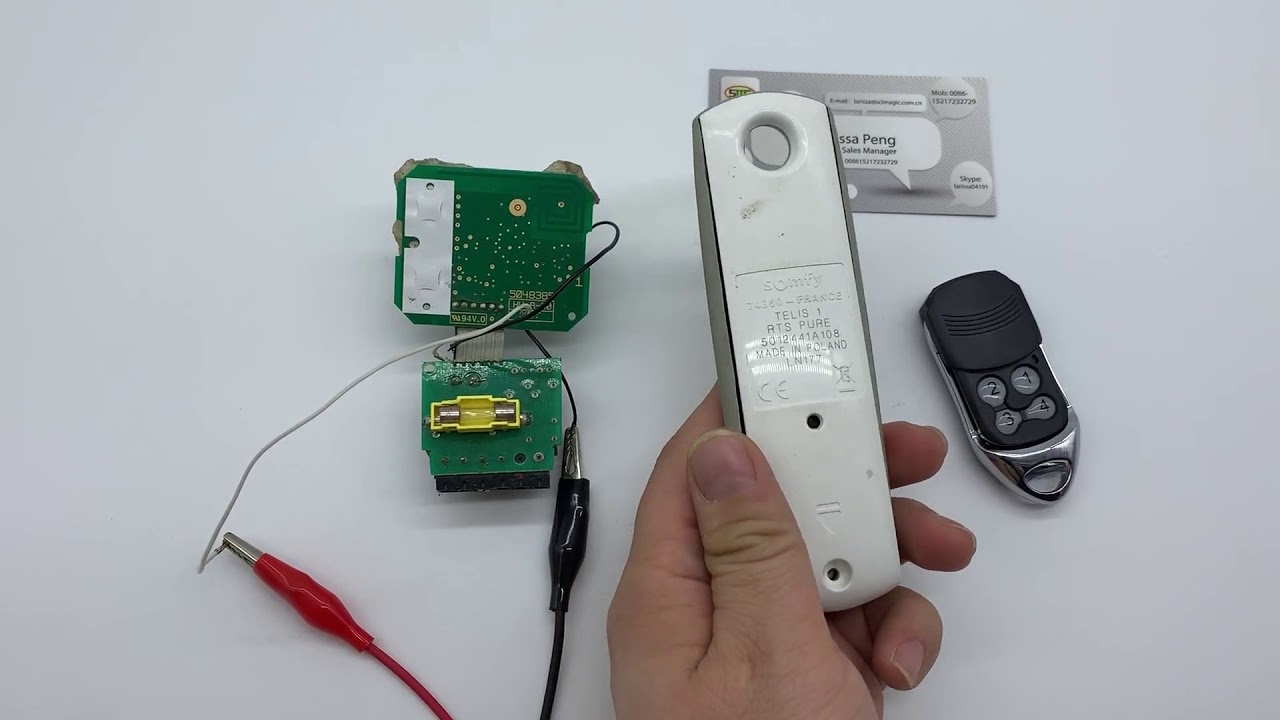 Programming Compatible 433 42Mhz Somfy Telis Remote Control With Working Original Somfy Telis Remote