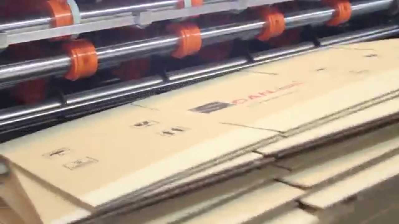 1 - Máquina para Cartonagem: Impressora Flexográfica (Slotter) 2200x1150 2 Cores