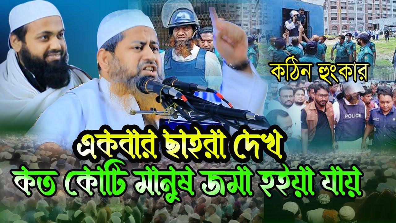 একবার ছাইরা দেখ কত কোটি মানুষ জমা হইয়া যায় কঠিন হুংকার । শায়েখ হাসান জামিল । Hasan jamil waz 2024