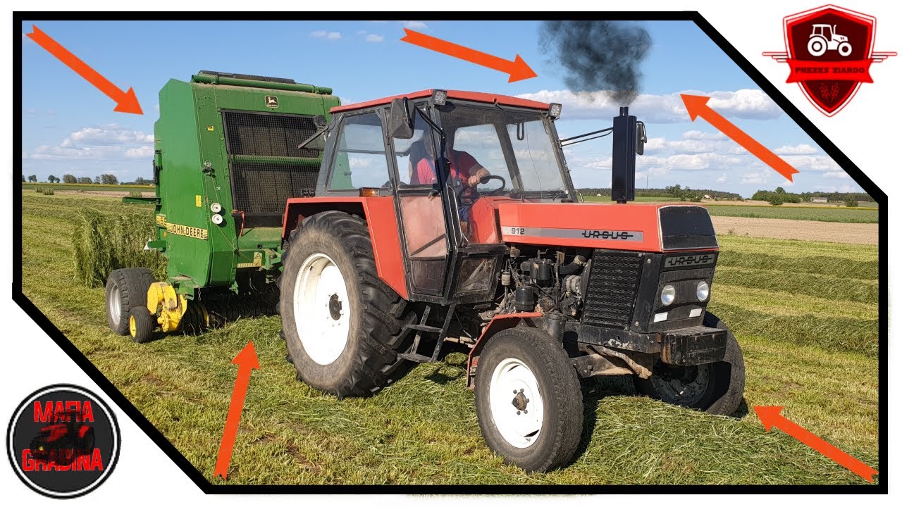 Prasowanie siana 2020! ⭐ SIANOKISZONKA 2020! w 1080p 60 FPS! ⭐ URSUS C-385 & JOHN DEERE 590 ⭐