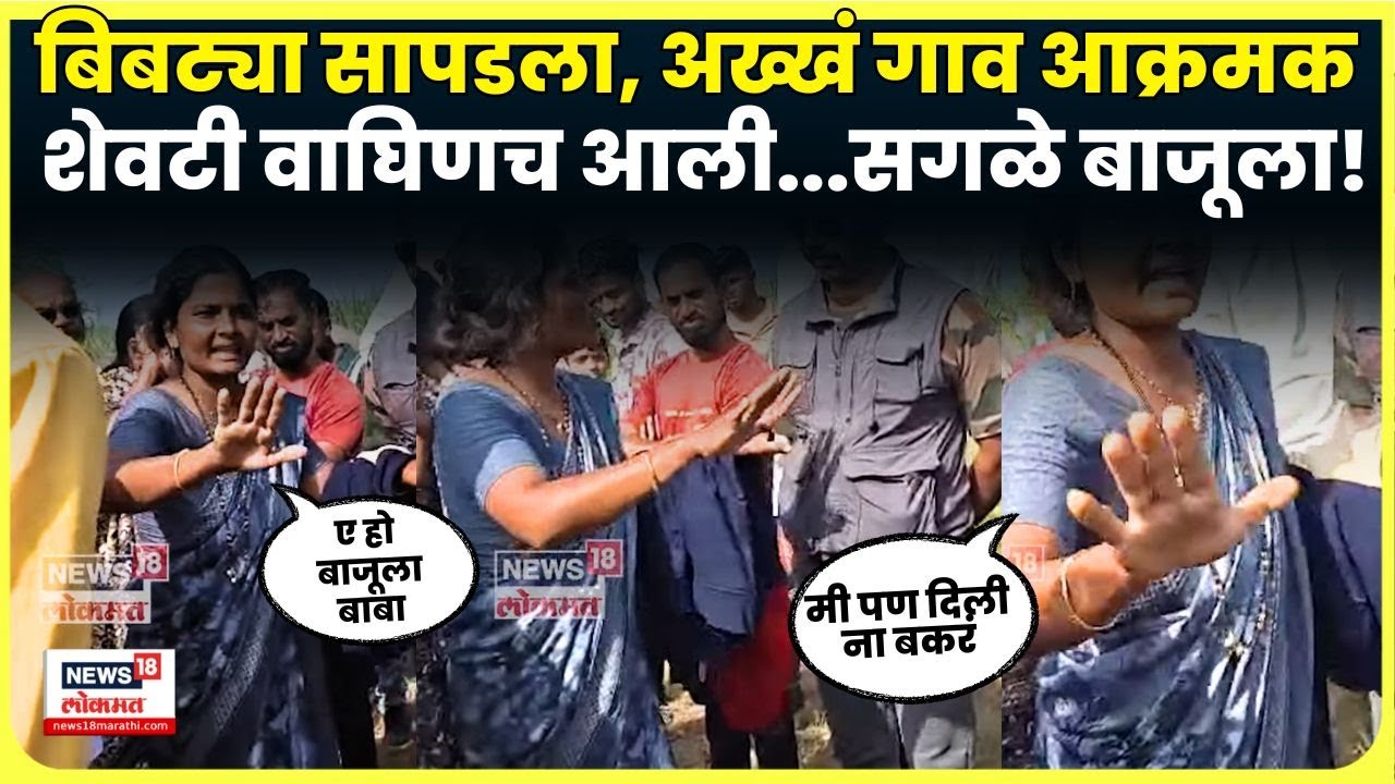 Shirur Bibtya News | पिंपरखेड गावात बिबट्या पकडल्यानंतरही गोंधळ, वाघीण आली सगळे चिडीचूप N18V