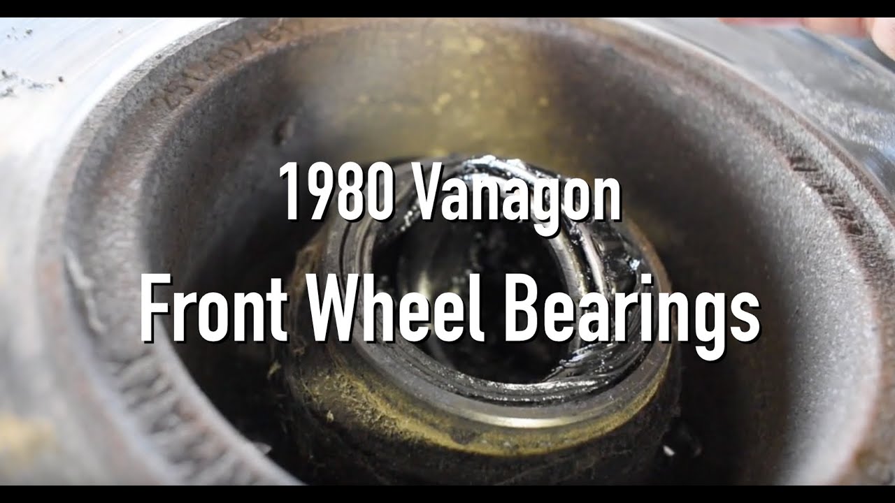 1980 VW T3 Vanagon replacing wheel bearings