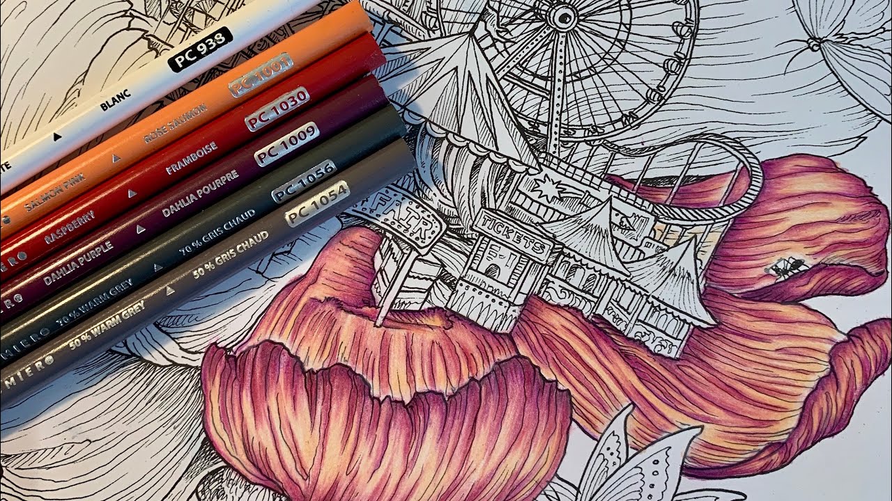 Prismacolor Blending Tutorial - Flower Petal | Worlds Within Worlds