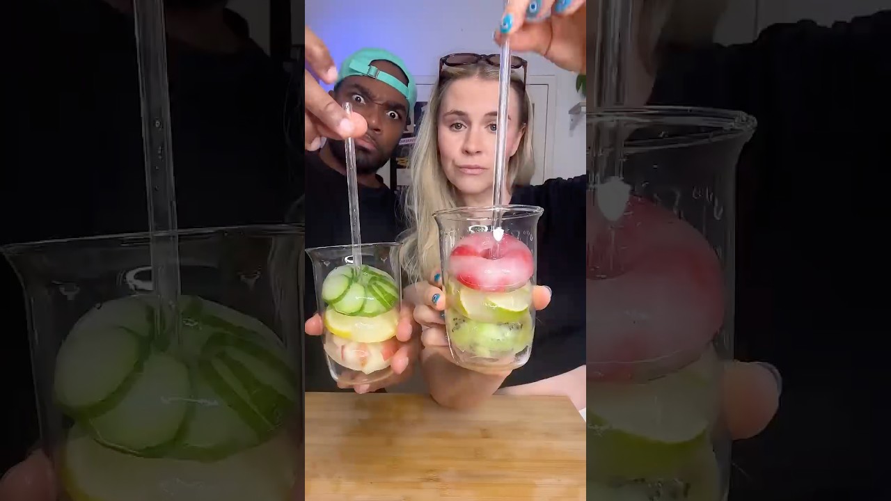 We Froze Fruit Into Ice Cubes&hellip; Then This Happened 🧊🍓 |  Day 2 of Staying Hydrated