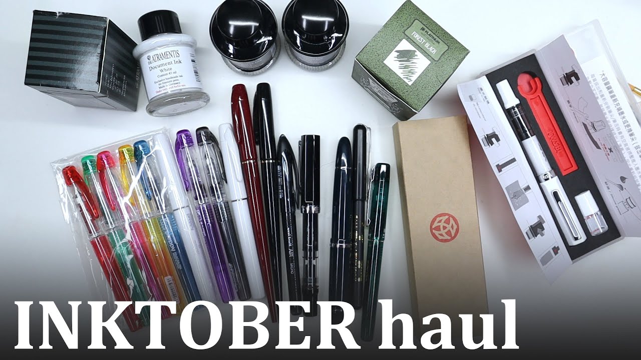 INKTOBER 2023 inky art supplies haul