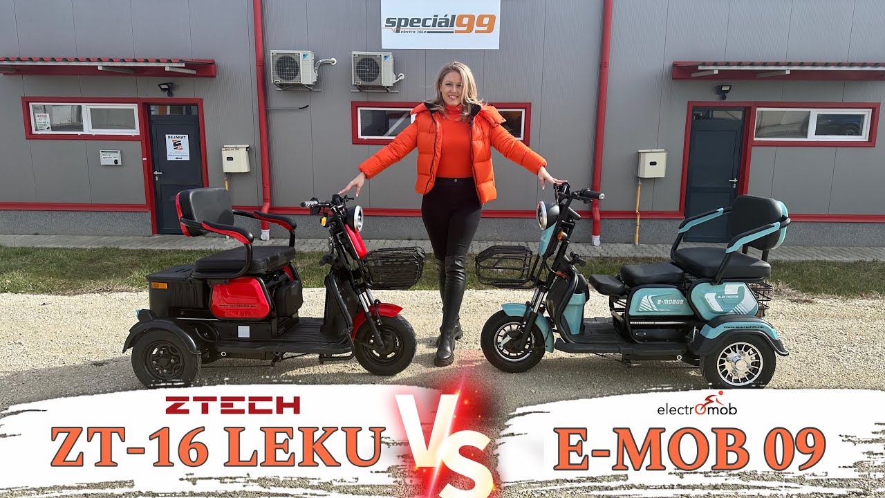 🛺Ztech ZT-16 Leku 🆚 🛺Polymobil E-MOB 09 elektromos háromkerekű bemutató