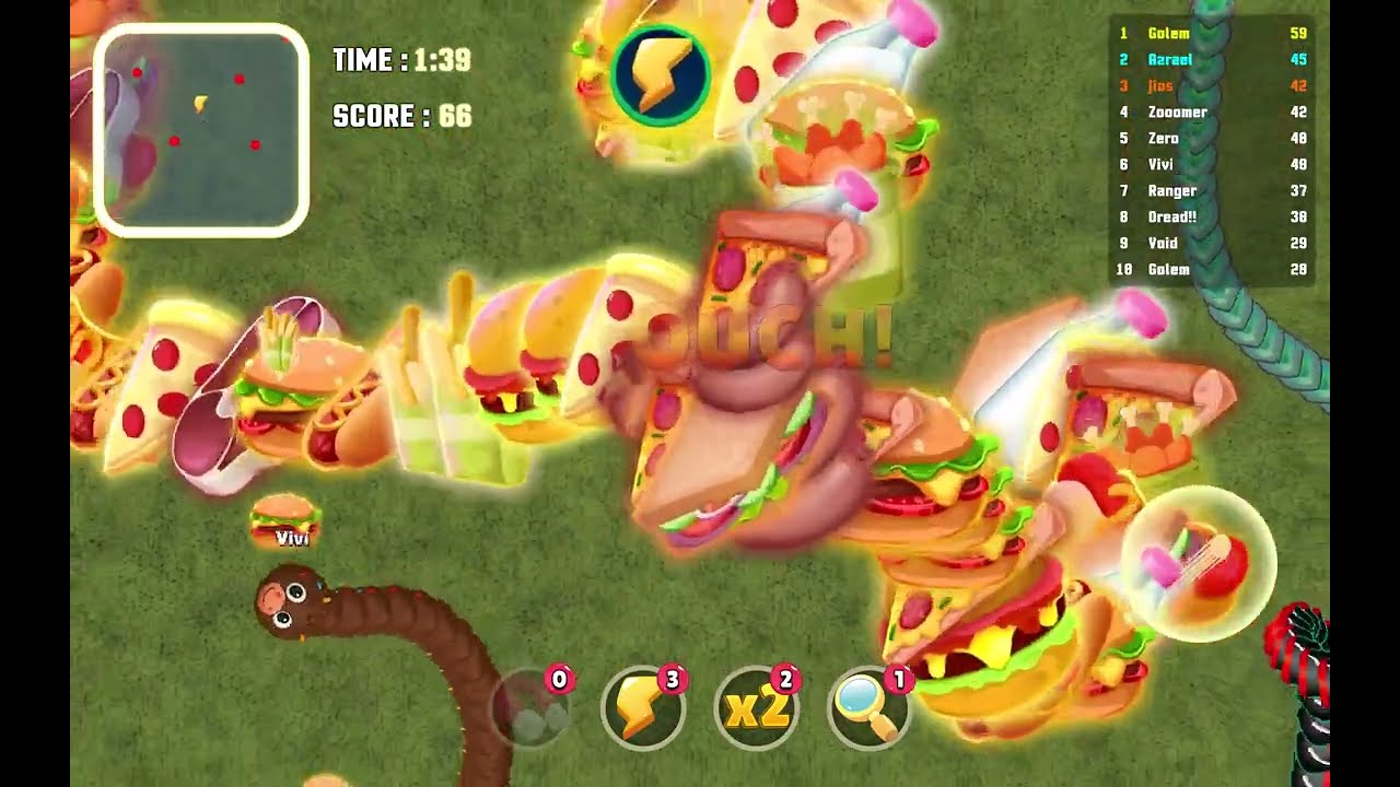 The Most Satisfying Snake Game #wormszone #shorts #games 
