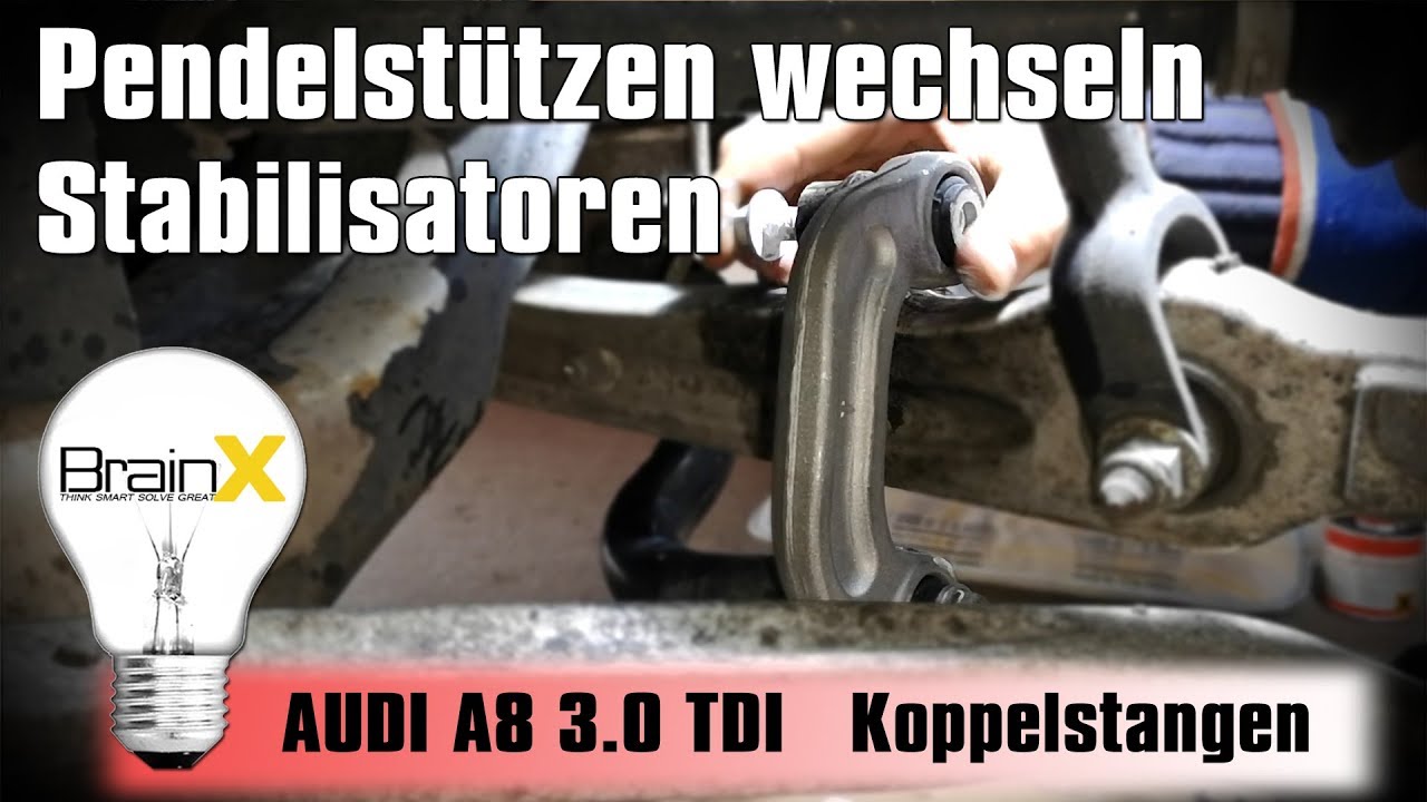 Pendelstütze wechseln Koppelstange Stabis tauschen AUDI A8 A6 A4