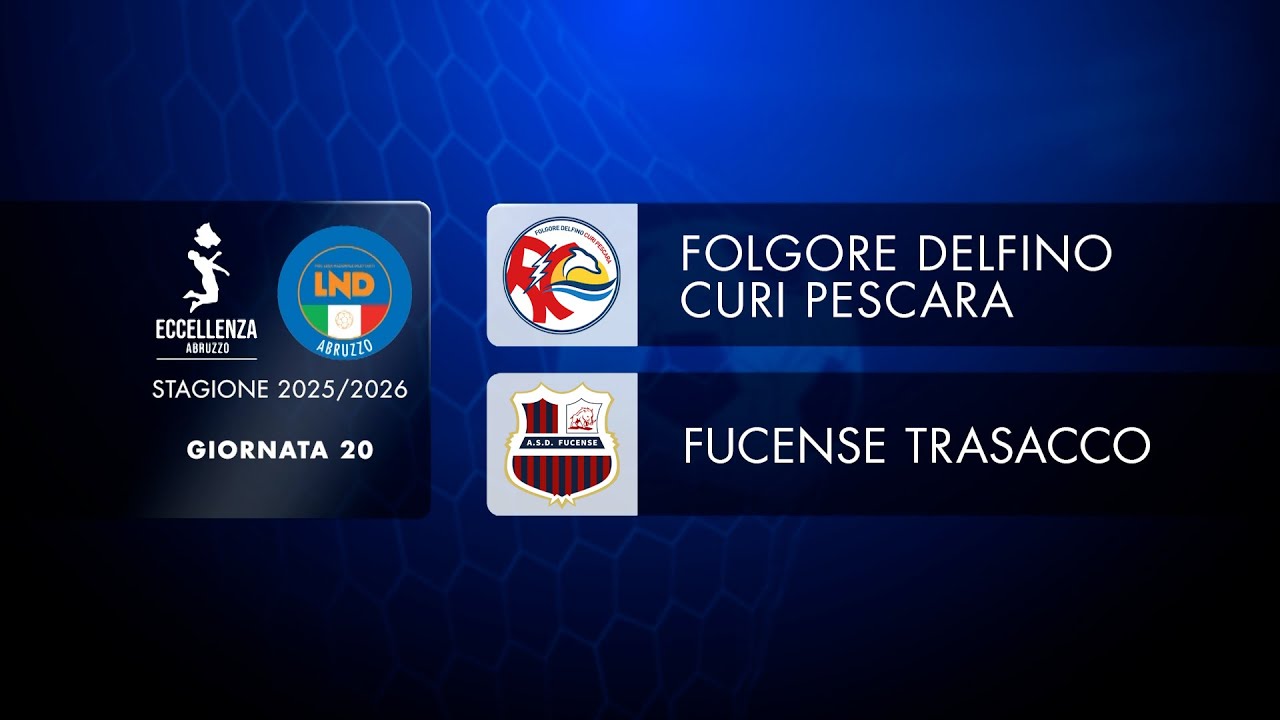 Eccellenza Abruzzo | 20&deg; giornata: Folgore Delfino Curi Pe - Fucense Trasacco (1-1)