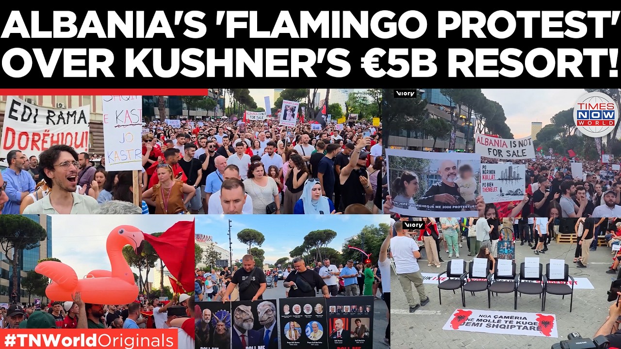Albania Protests: 'Flamingo Revolution' Erupts as Thousands Protest Jared Kushner's &euro;5B Project