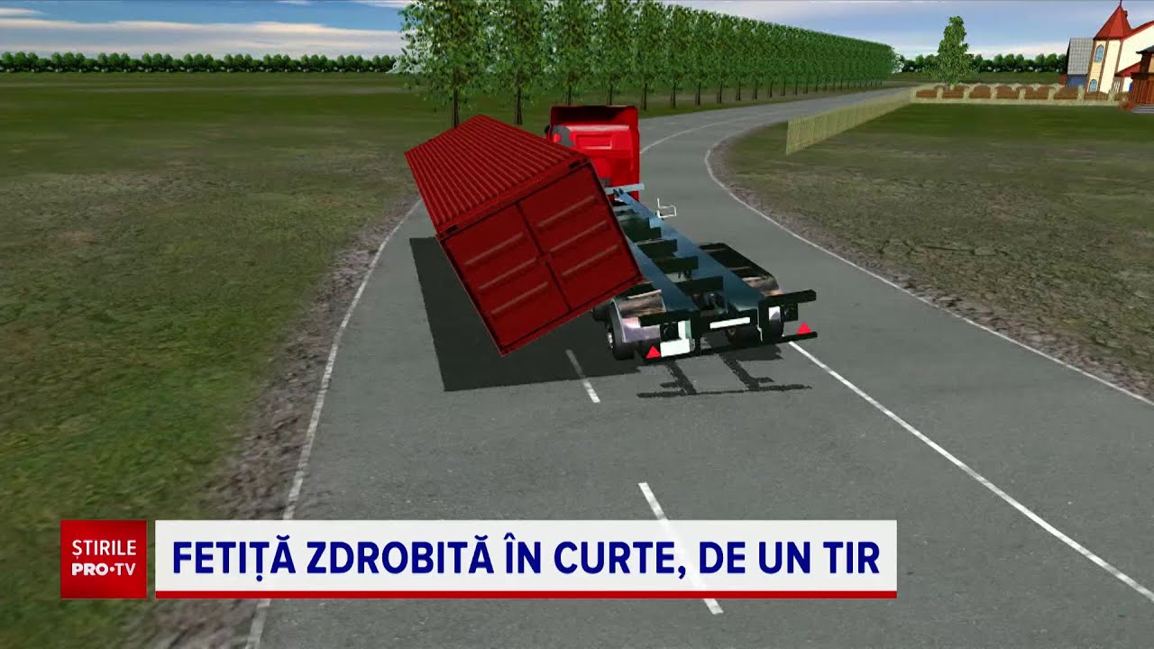 ANIMAŢIE GRAFICĂ: Cum a fost posibil ca un TIR să intre în curtea unei case, călcând o fetiţă