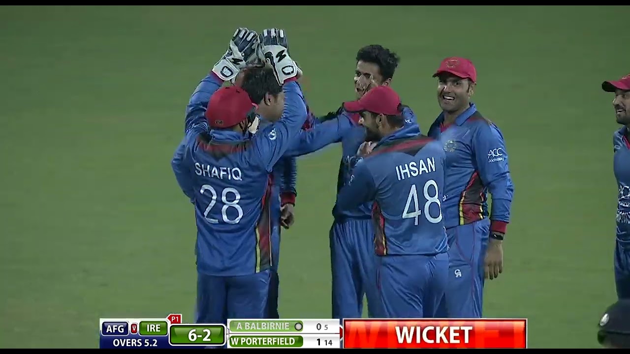 Mujeeb Ur Rahman's Five-Wicket Haul against Ireland | From Arvchive | ACB